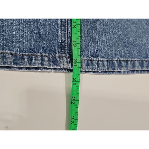 Christopher & Banks Denim Skirt Size 10 A-line Knee Length Casual Western Boho - Picture 9 of 9